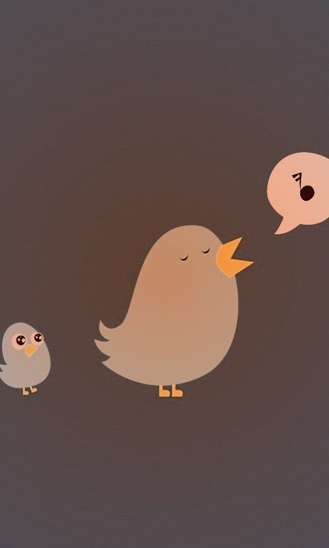 Поющая птица обои