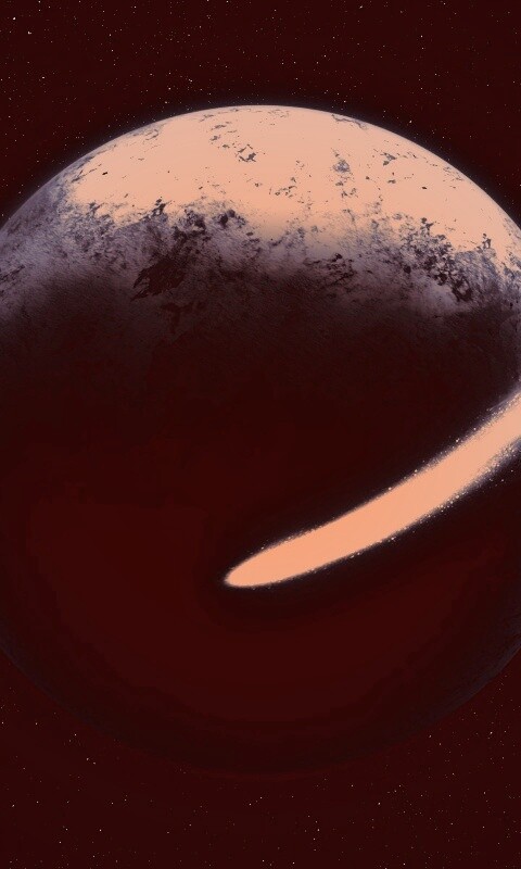 Комента облетает планету обои