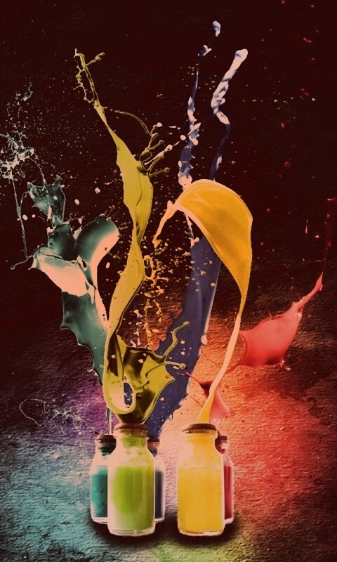 Разливающийеся краски обои