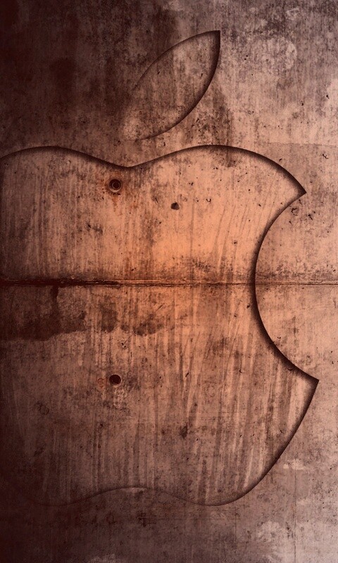 Бетонное яблоко обои