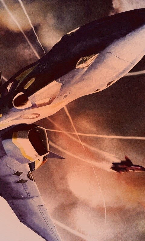 Фантастический самолёт делает бочку обои