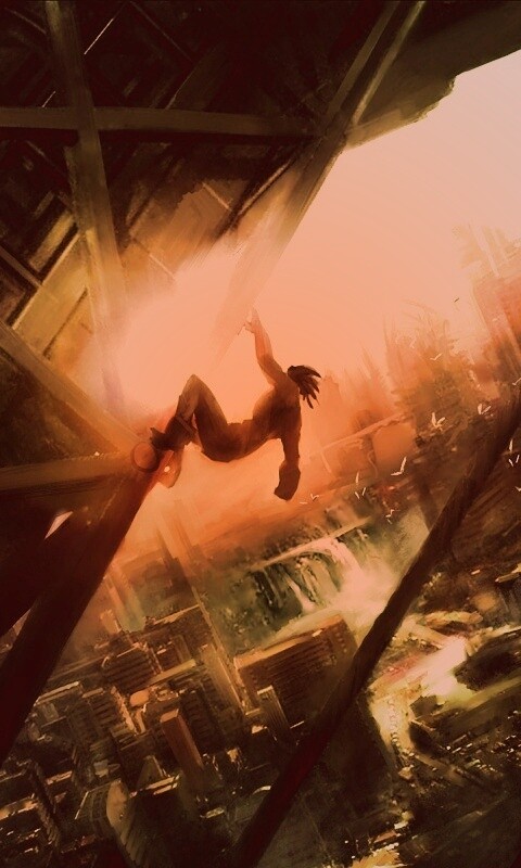 Мутант в постапокалиптическом городе обои