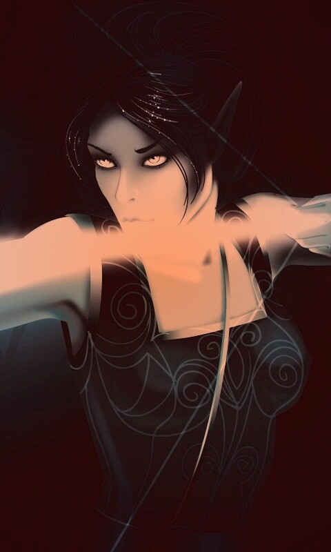 Эльфийская лучница обои