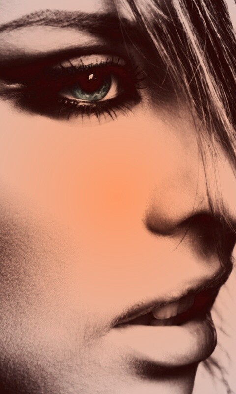 Глаза цвета моря обои