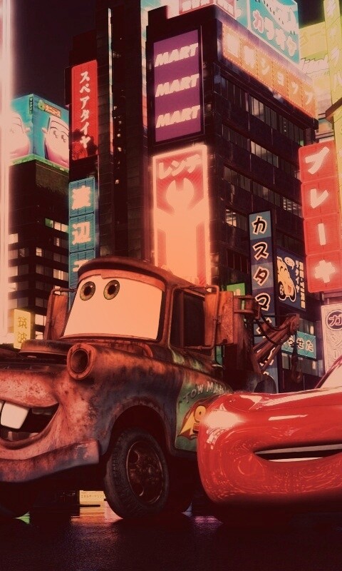 Тачки в большом городе обои