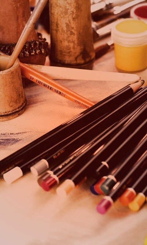 Инструменты художника обои