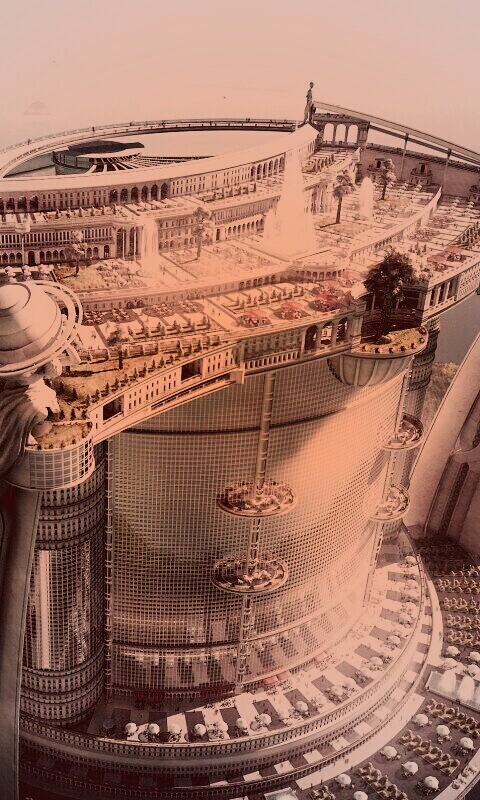 Город будущего обои