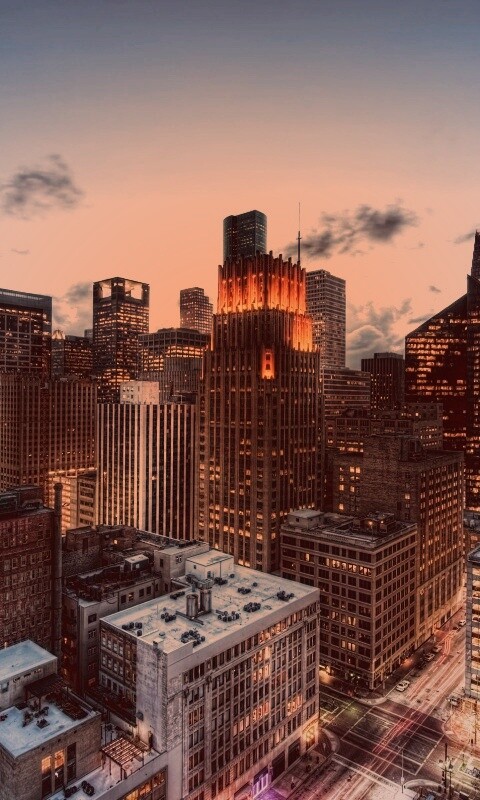 Бизнес-центр сверху обои