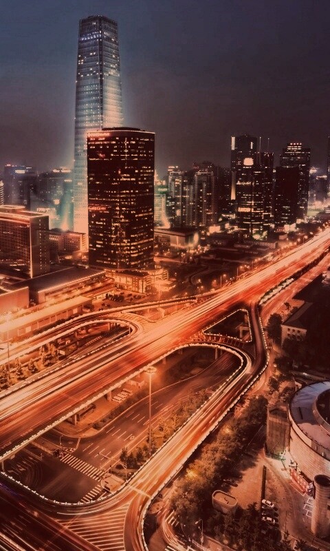 Городская развязка обои