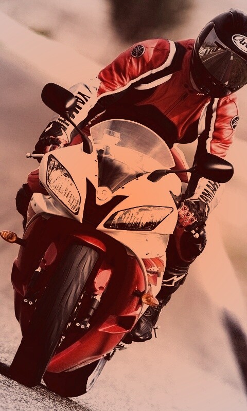 Мотоциклист на спортбайке обои