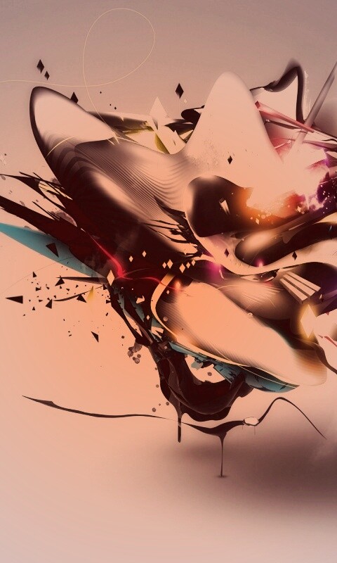 Яркая абстракция обои