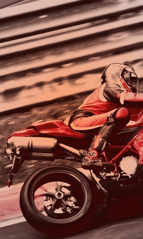 Красный мотоцикл обои