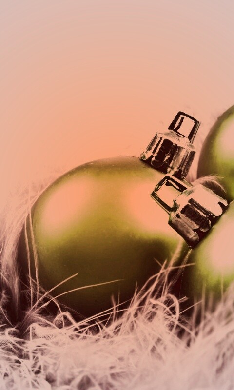 Новогодние шарики обои