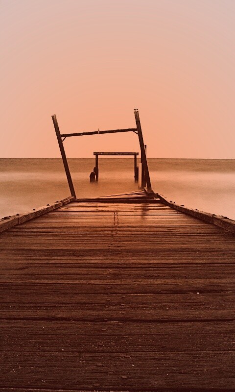 Мостки до горизонта обои