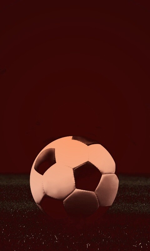 Футбольный мяч на темном поле обои