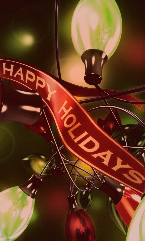 Гирлянда в 3D обои