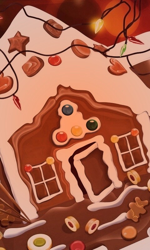 Пряничный домик обои