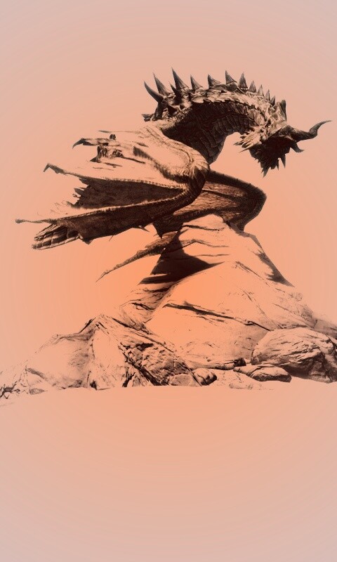 Человек и дракон обои