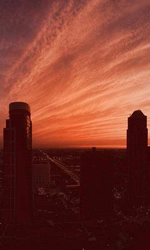 Сумерки в городе обои