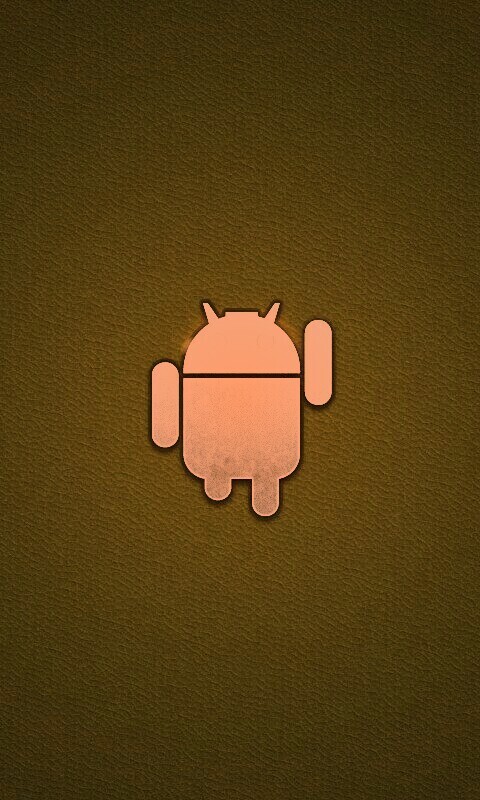 Логотип Android на зеленом фоне обои