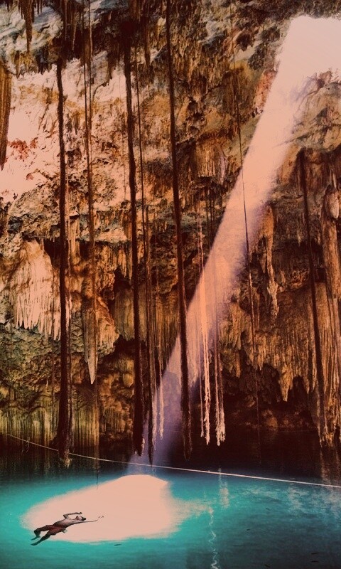 Пещера сталактитов обои