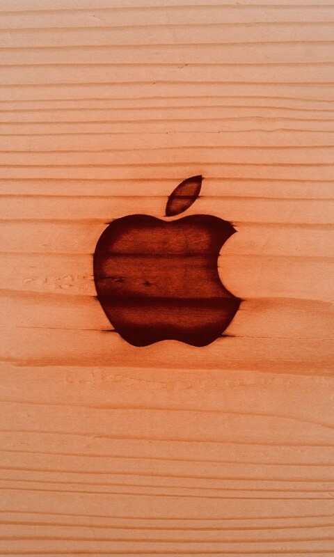 Выжженое яблочко обои
