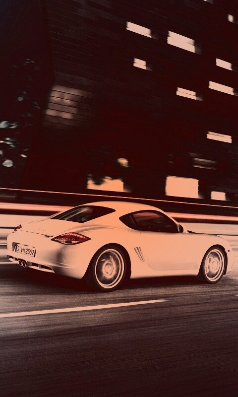 Porsche на трассе обои