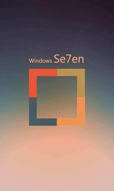 Квадратное лого Windows Seven обои