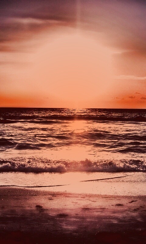 Морской закат обои