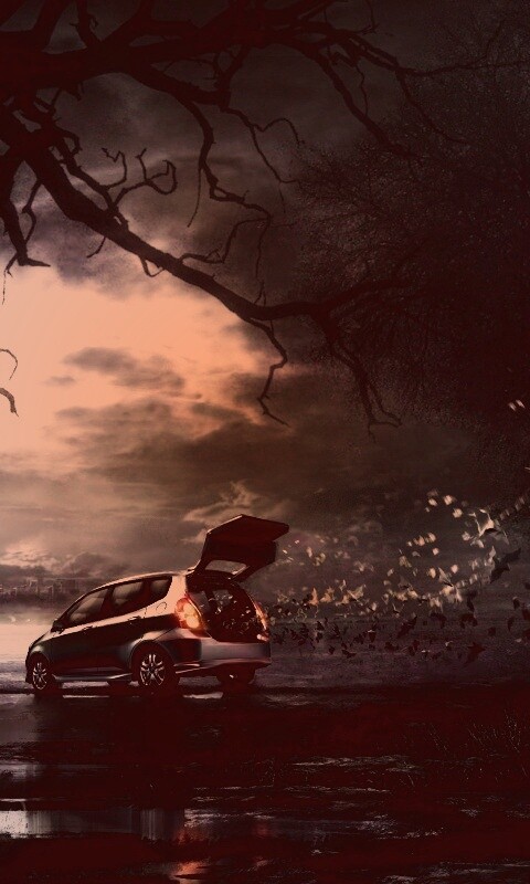 Темное авто обои