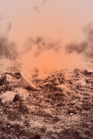 Туман на склоне обои