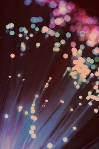 Огоньки на оптоволокне обои