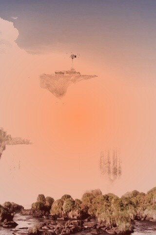 Ферма на летающем острове обои