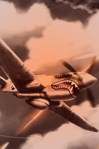 Истребитель акула обои