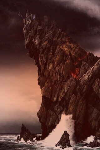 Бой на скале обои