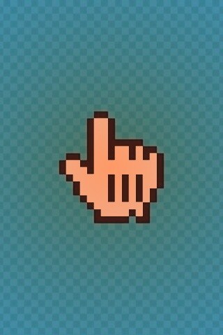 Курсор на синем фоне обои