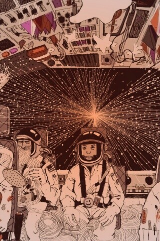 Упоротые космонавты обои