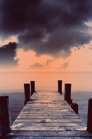 Деревянный причал обои