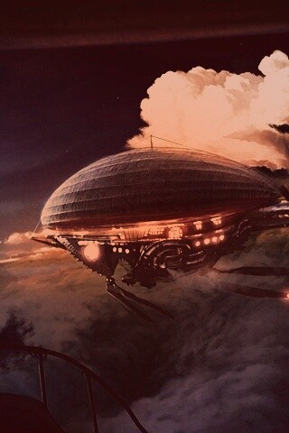 Инопланетный дирижабль обои