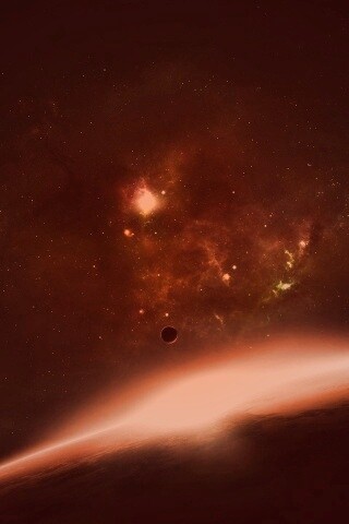 Восход в космосе обои