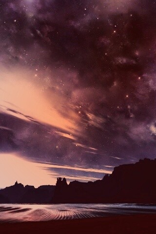 Ночное звездное небо обои