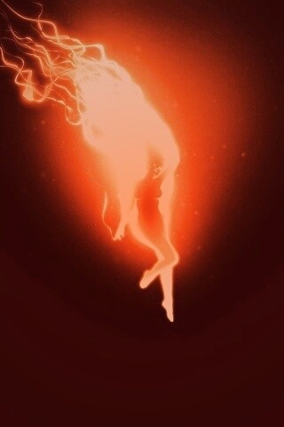 Огненная девушка обои