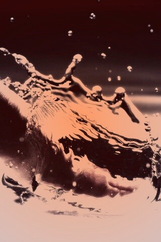 Палец в воде обои