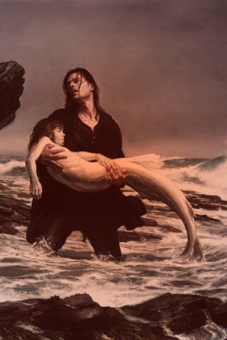 Рыбаки спасают русалку обои