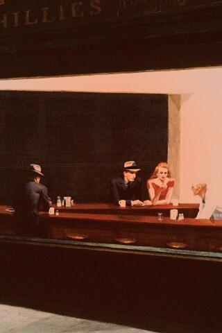 Ночное кафе обои