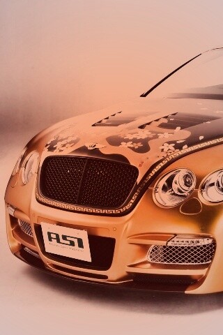 Золотой Бентли обои