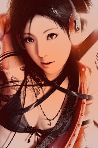 Поющая японка обои