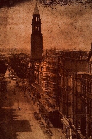 Старинное фото города обои