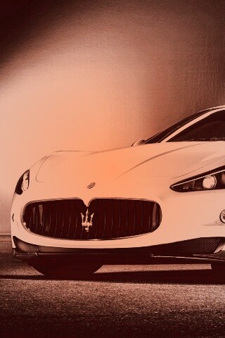 Белый Мазерати обои