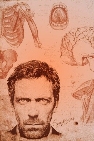 Анатомические рисунки доктора Хауса обои